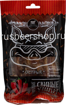 Наши Снэки Ушки Свиные Копченые Острые